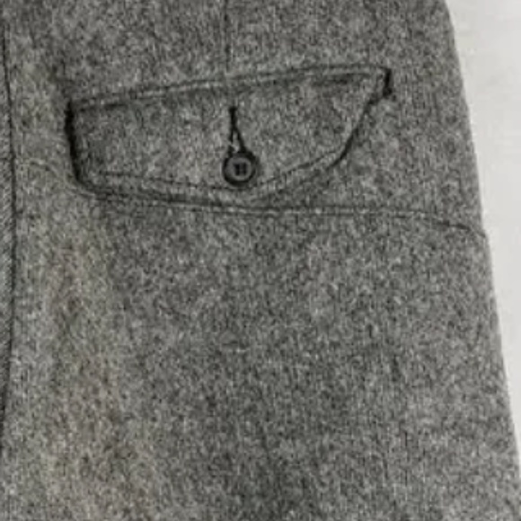 WOOLRICH CHARCOAL GREY WOOL CROPPED KNICKERS - Picture 3 of 14